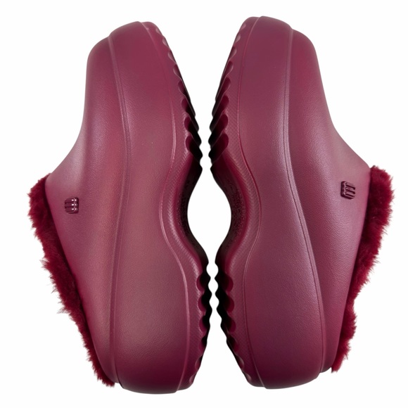 NWOB Melissa Free Clog Fluffy Platform Red Women’s Size 5 - Picture 6 of 16